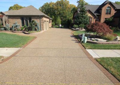Exposed Aggregate Driveway Designs