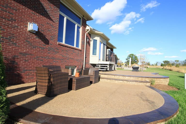 Exposed Aggregate Patios Shelby Township, MI Biondo Cement