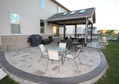 Large Stamped Concrete Patio