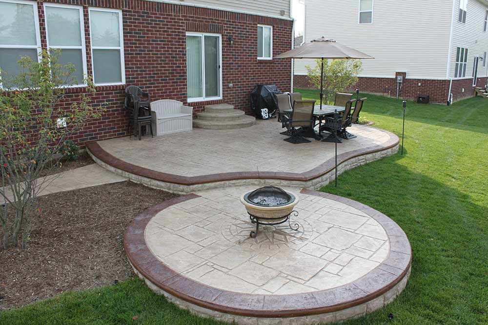 Stamped Concrete Patio Contractor in Macomb County, Michigan