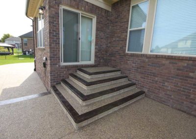 Exposed Aggregate Concrete Steps