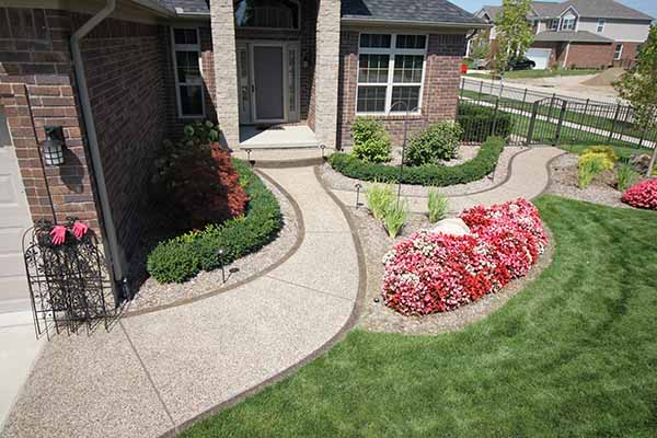 exposed front walkway 3 mobile size Exposed Aggregate Walkways Near Macomb Township, MI